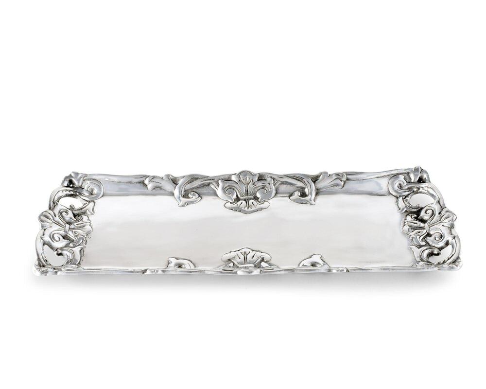 Fleur-De-Lis 17" L Oblong Tray by Arthur Court Designs 2