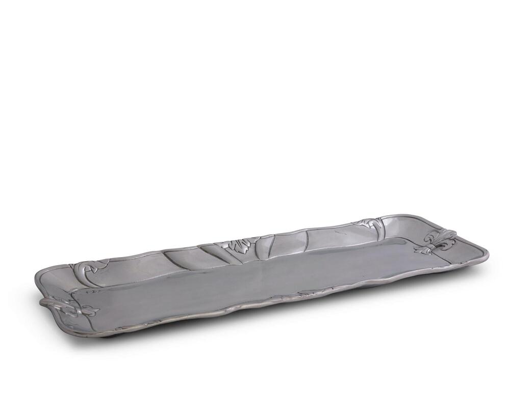 Fleur-De-Lis 18" L Oblong Tray by Arthur Court Designs 2
