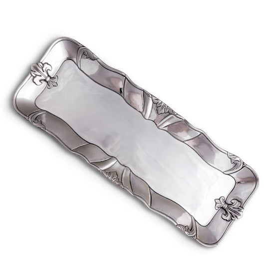 Fleur-De-Lis 18" L Oblong Tray by Arthur Court Designs