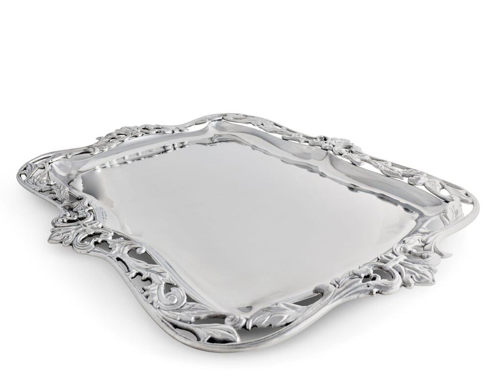 Fleur-De-Lis Acanthus Platter by Arthur Court Designs 1