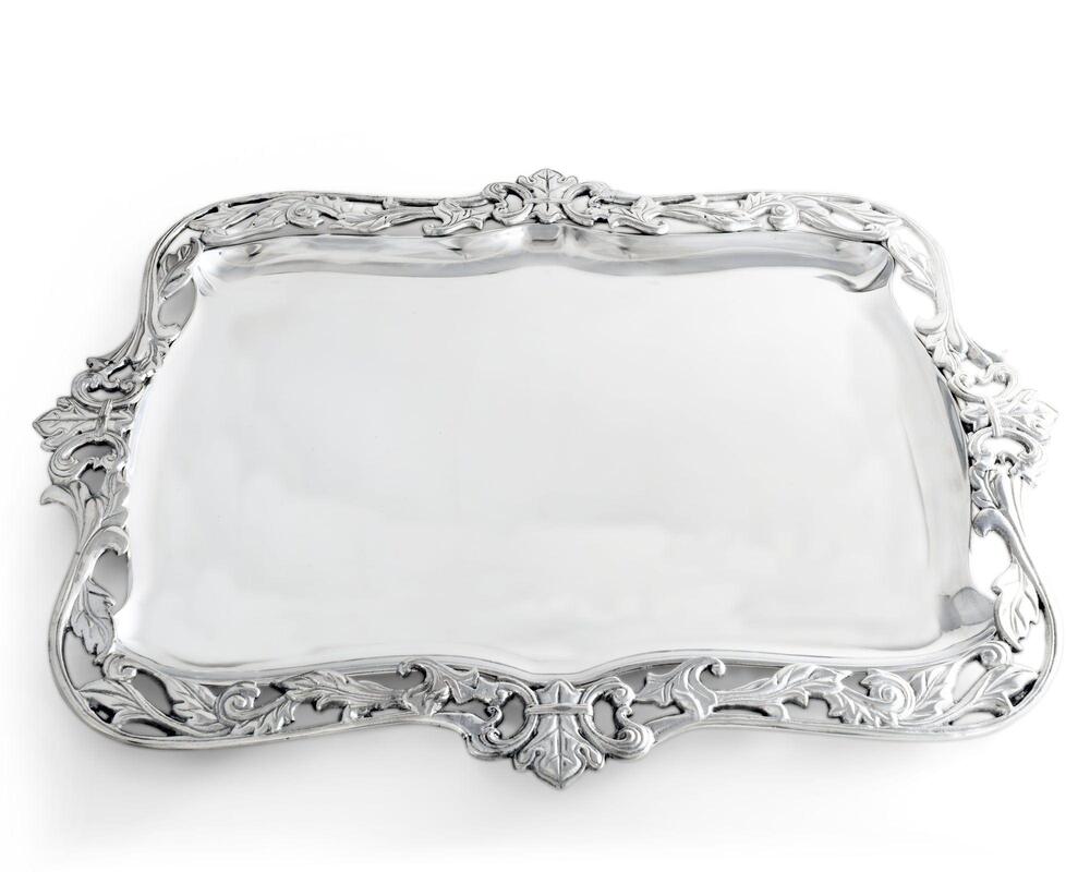 Fleur-De-Lis Acanthus Platter by Arthur Court Designs 2