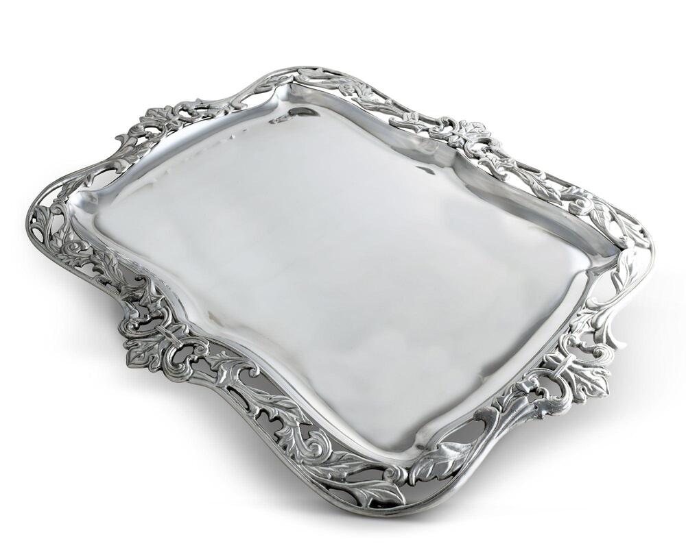 Fleur-De-Lis Acanthus Platter by Arthur Court Designs 3
