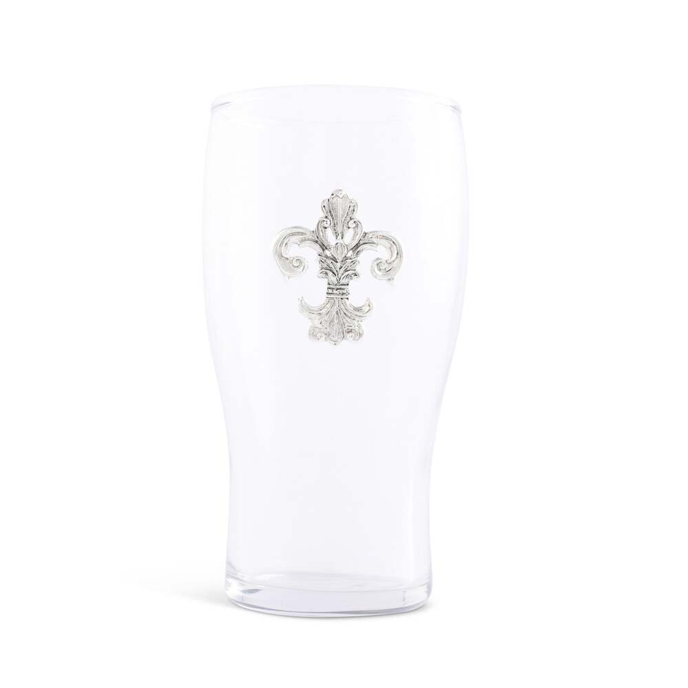 Fleur De Lis Beer Pint Glass - Set of 4 by Arthur Court Designs 2