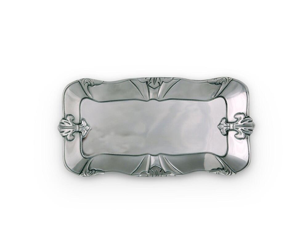 Fleur-De-Lis Bread Tray 6" x 12" by Arthur Court Designs 2