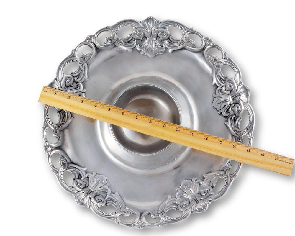 Fleur-De-Lis Chip and Dip Tray by Arthur Court Designs 4