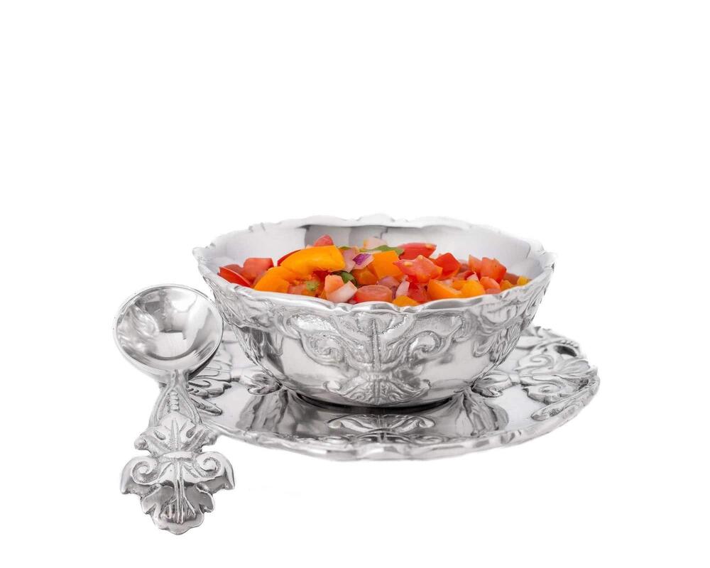 Fleur-De-Lis Condiment Server by Arthur Court Designs 1