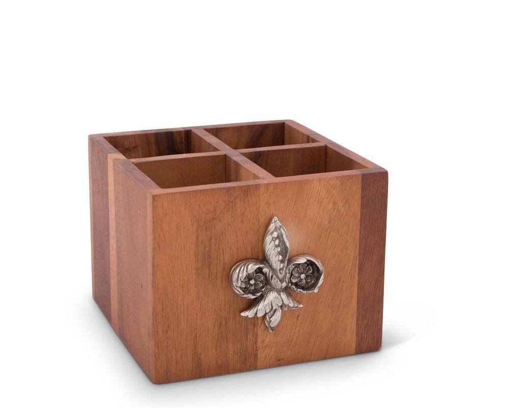 Fleur De Lis Flatware Caddy by Vagabond House 1