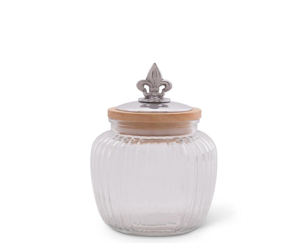 Fleur De Lis Glass Canister by Arthur Court Designs 5