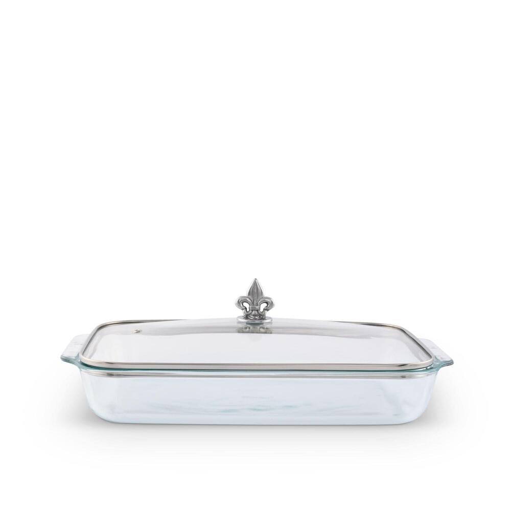 Fleur-De-Lis Lid with Pyrex 3 Quart Baking Dish by Arthur Court Designs 2