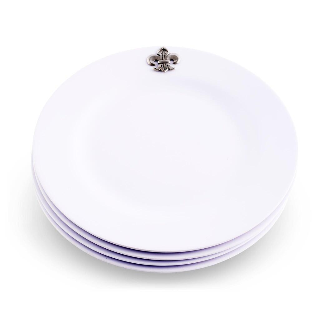 Fleur De Lis Melamine Lunch Plates - Set of 4 by Arthur Court Designs 3
