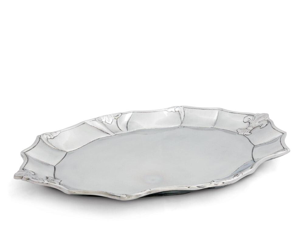 Fleur-De-Lis Oval Platter by Arthur Court Designs 2