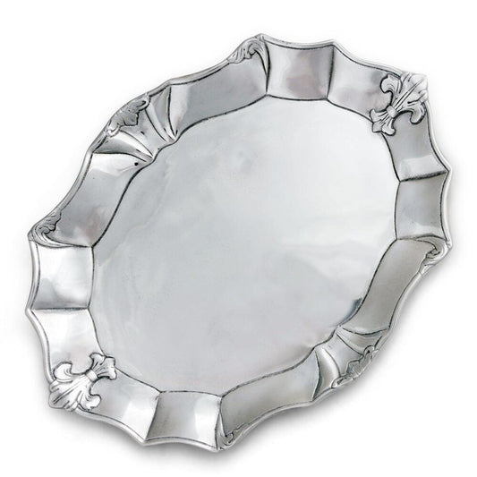 Fleur-De-Lis Oval Platter by Arthur Court Designs