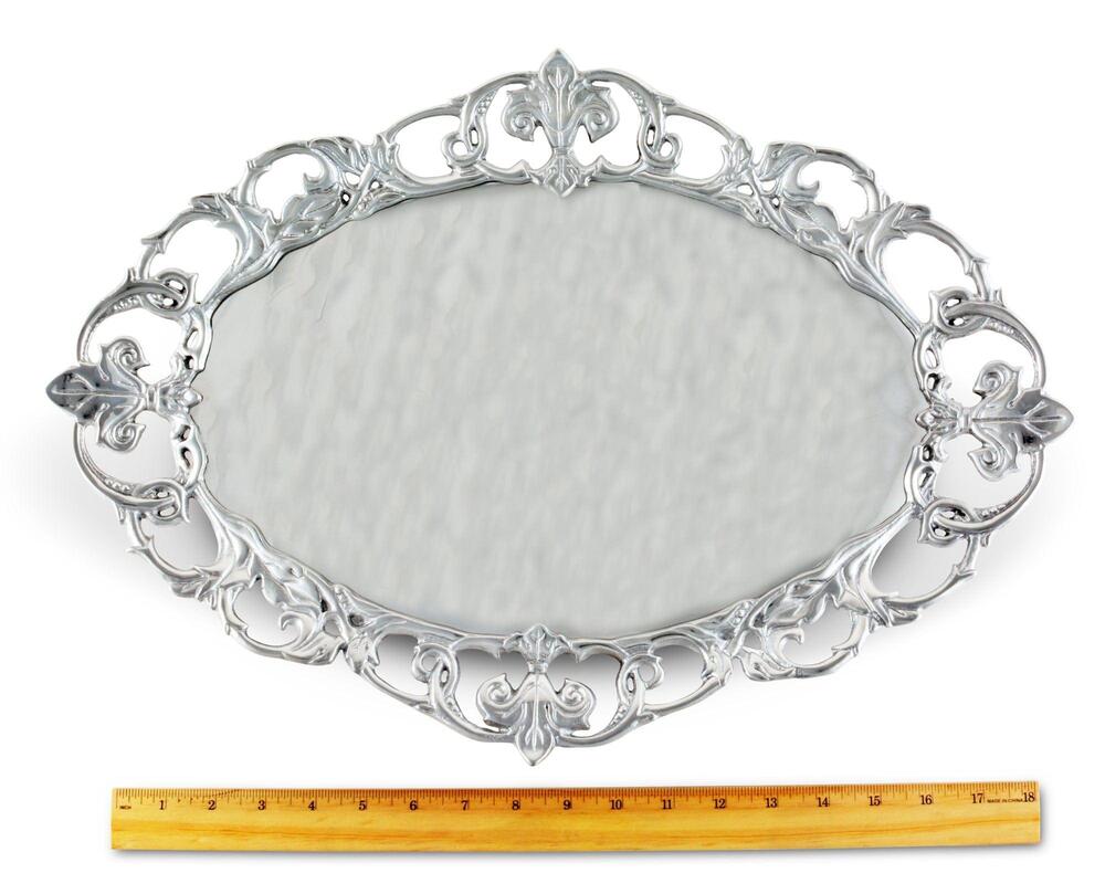 Fleur-De-Lis Oval Serving Tray by Arthur Court Designs 3