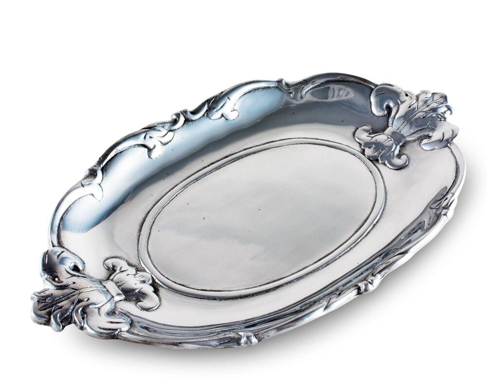 Fleur-De-Lis Oval Tray by Arthur Court Designs 1