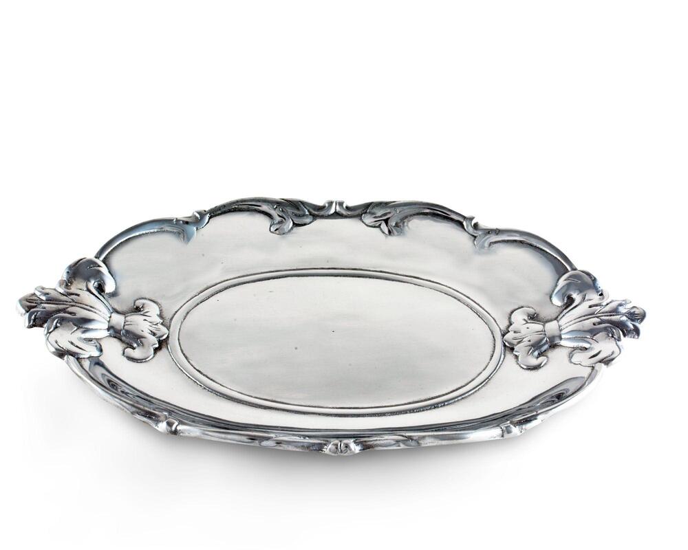 Fleur-De-Lis Oval Tray by Arthur Court Designs 2