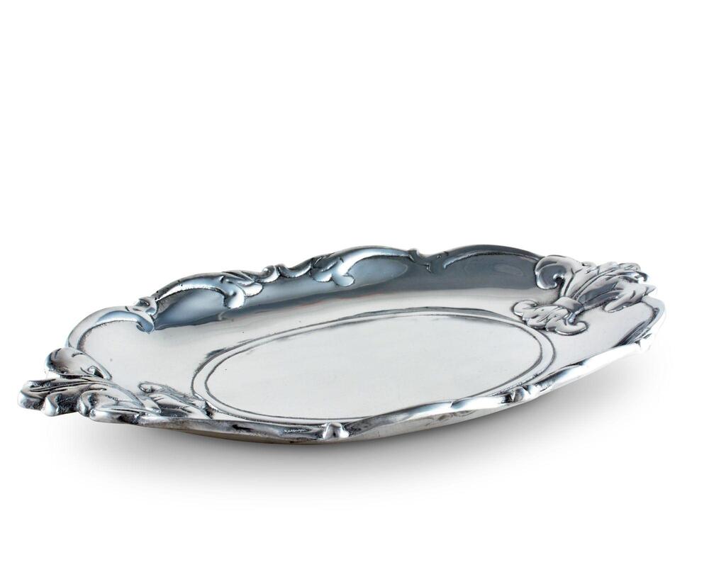 Fleur-De-Lis Oval Tray by Arthur Court Designs 3
