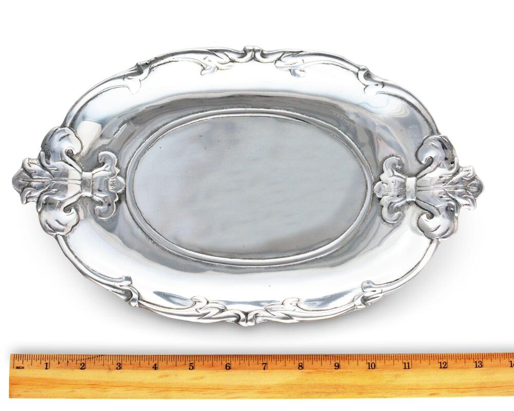 Fleur-De-Lis Oval Tray by Arthur Court Designs 4