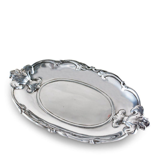 Fleur-De-Lis Oval Tray by Arthur Court Designs