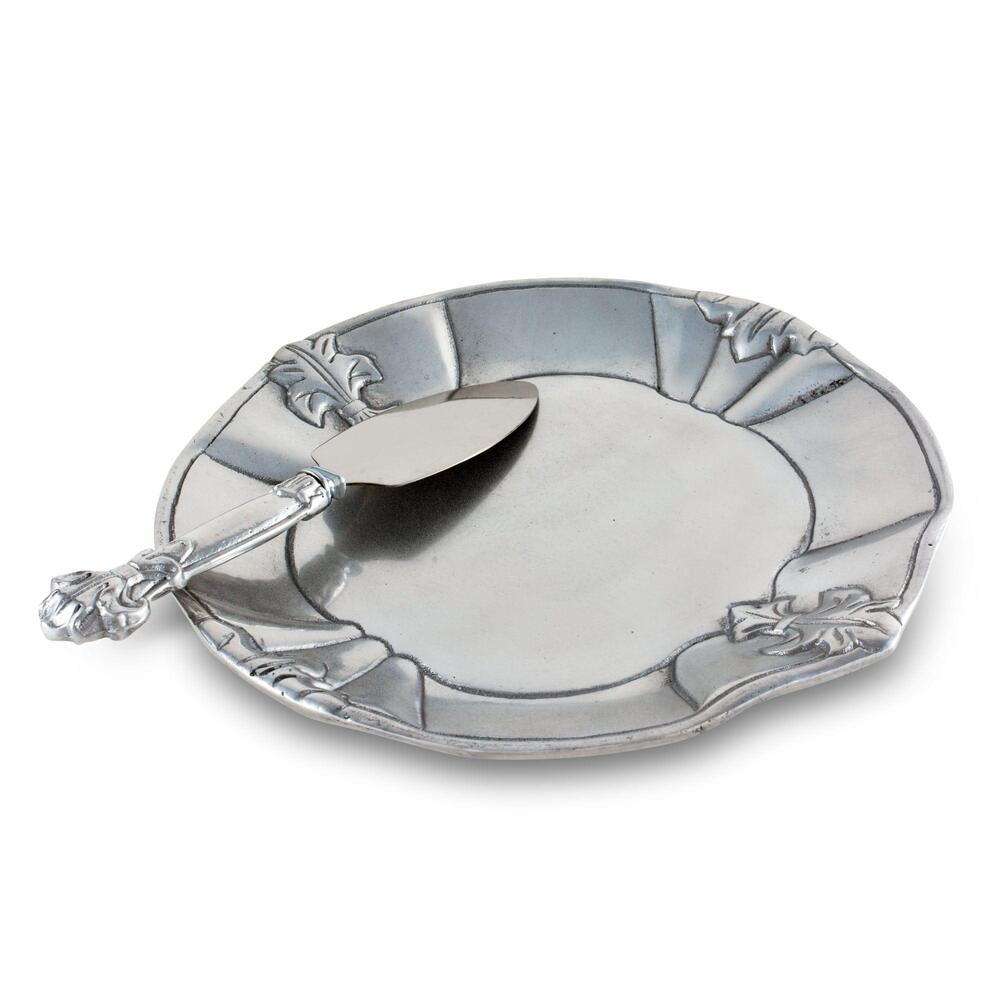 Fleur-De-Lis Plate with Server by Arthur Court Designs 1