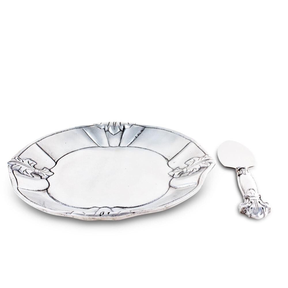 Fleur-De-Lis Plate with Server by Arthur Court Designs 2