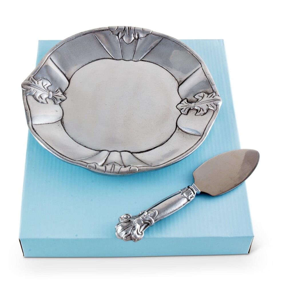 Fleur-De-Lis Plate with Server by Arthur Court Designs 3