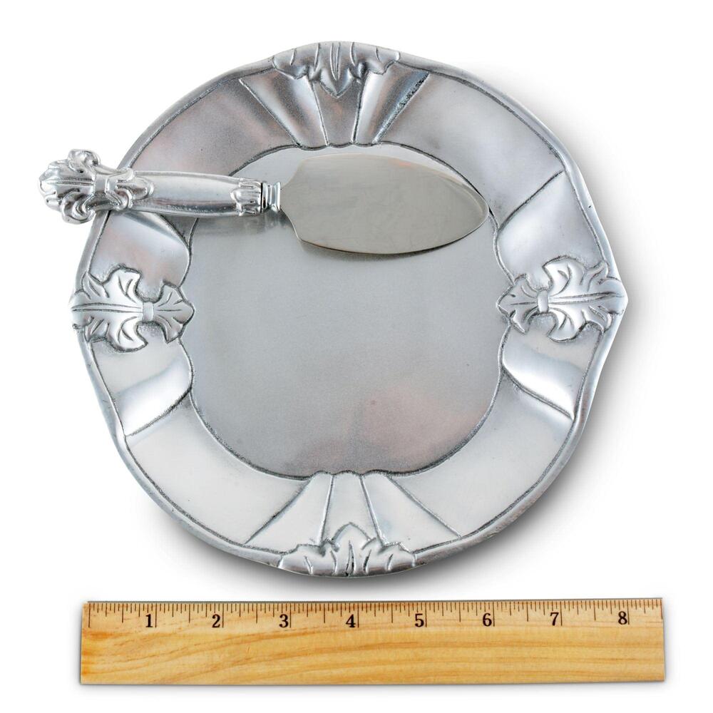 Fleur-De-Lis Plate with Server by Arthur Court Designs 4