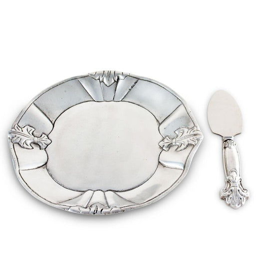 Fleur-De-Lis Plate with Server by Arthur Court Designs