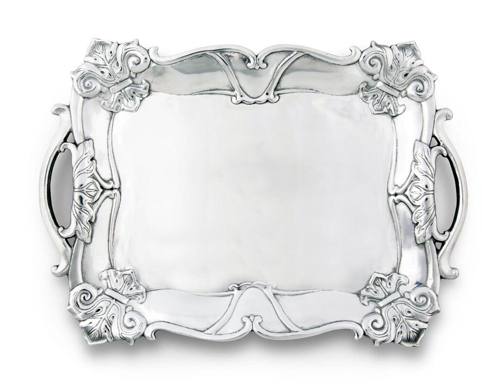 Fleur-De-Lis Rectangle Tray by Arthur Court Designs 1