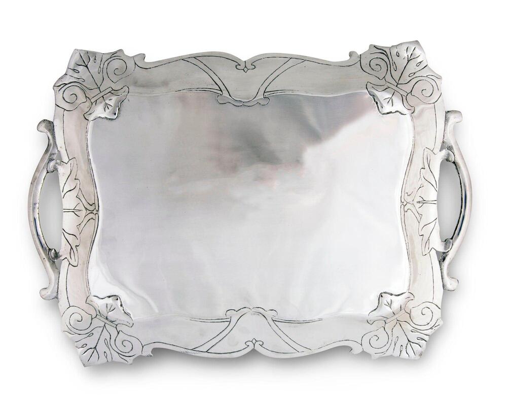 Fleur-De-Lis Rectangle Tray by Arthur Court Designs 2