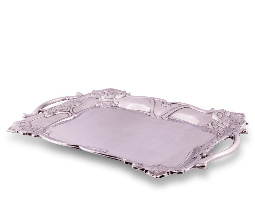 Fleur-De-Lis Rectangle Tray by Arthur Court Designs 3