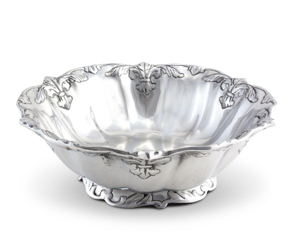 Fleur-De-Lis Salad Bowl 12" by Arthur Court Designs 1