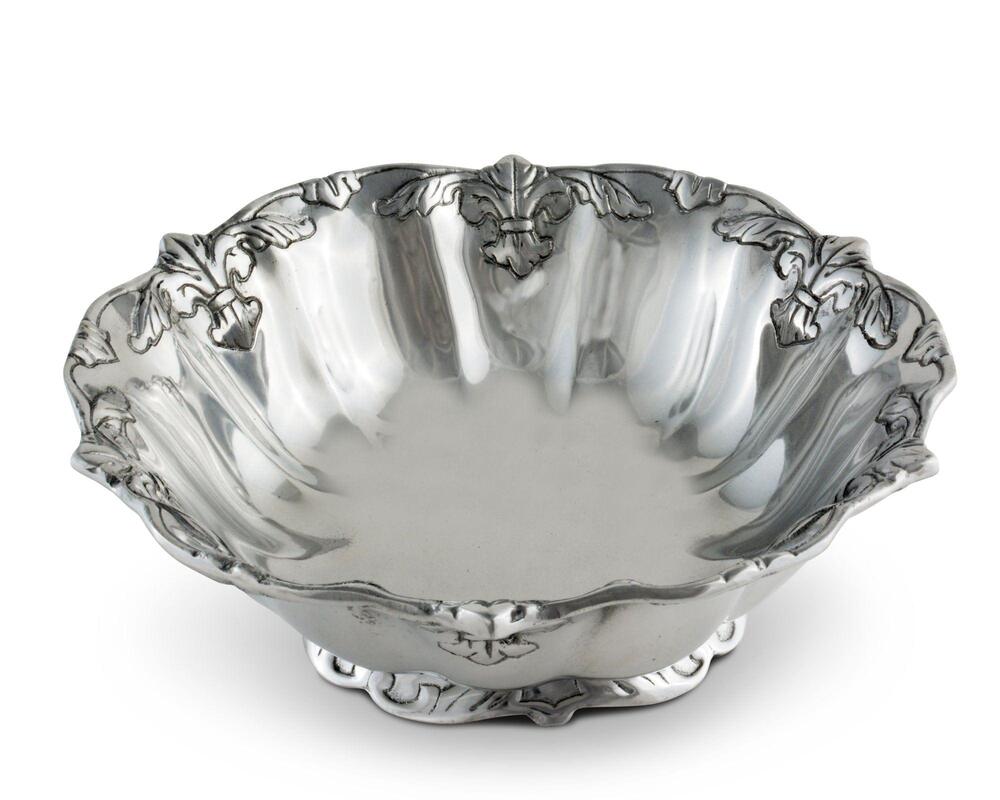 Fleur-De-Lis Salad Bowl 12" by Arthur Court Designs 2