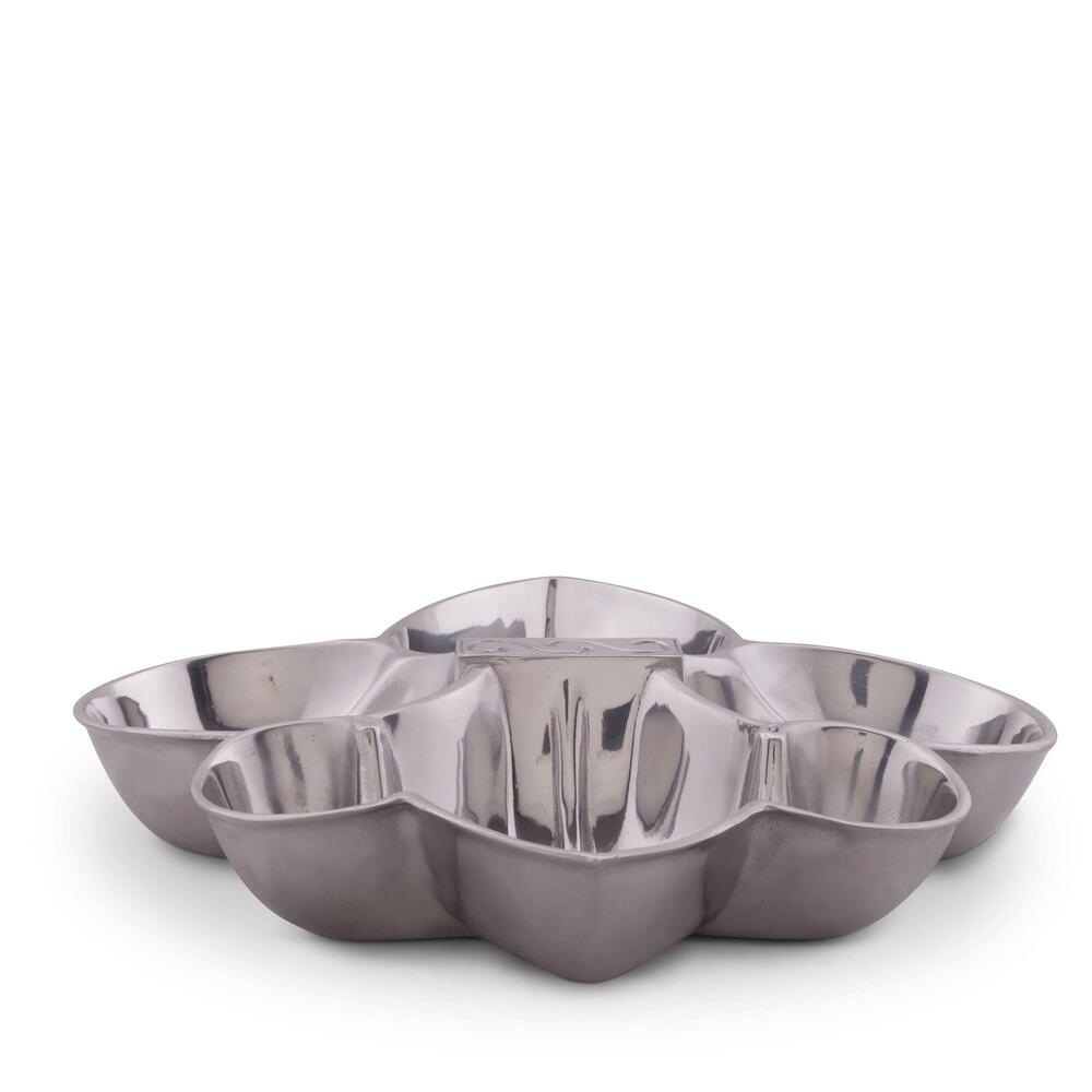 Fleur De Lis Serving Bowl 4 Compartment by Arthur Court Designs 2