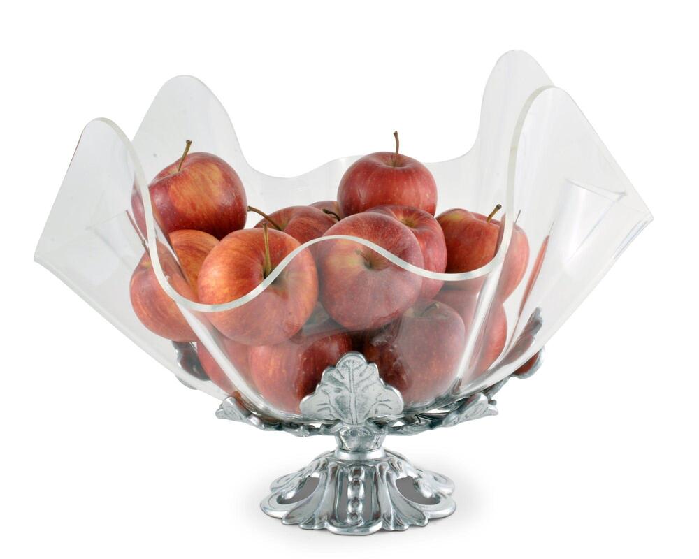 Fleur-De-Lis Stand Acrylic Bowl 11" by Arthur Court Designs 4