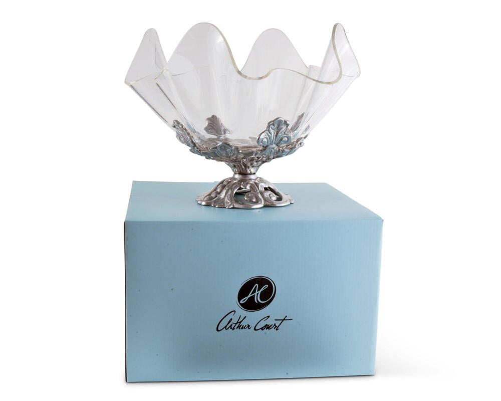 Fleur-De-Lis Stand Acrylic Bowl 11" by Arthur Court Designs 6