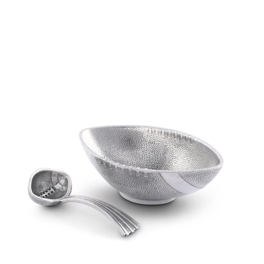 Football Condiment Bowl with Spoon by Arthur Court Designs 2