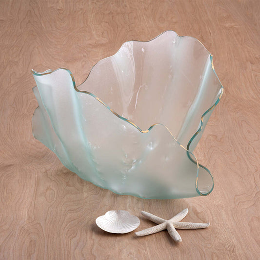 Frosted Clamshell Sculpture by Annieglass Additional Image -1