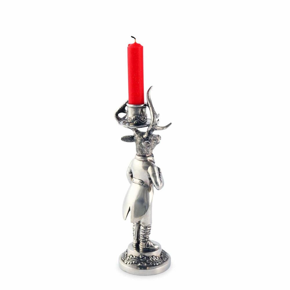 Gentleman Elk Short Candlestick by Vagabond House 3