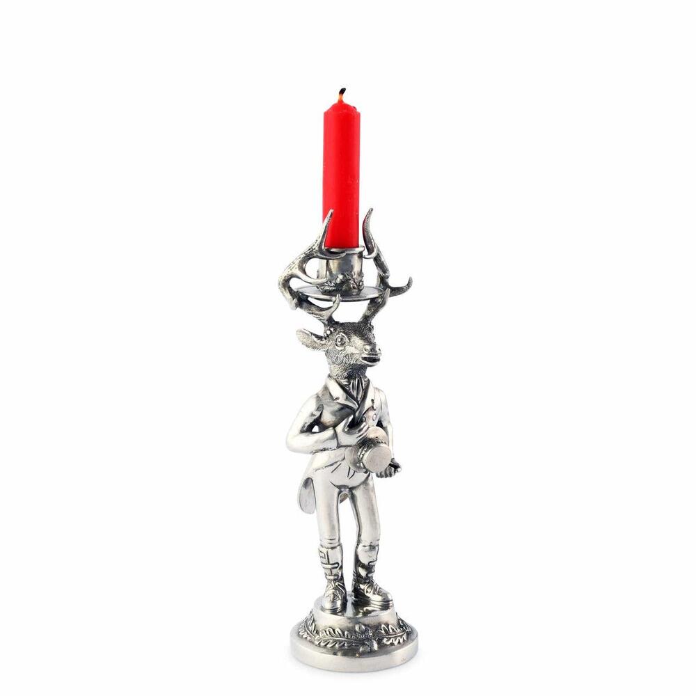 Gentleman Elk Short Candlestick by Vagabond House