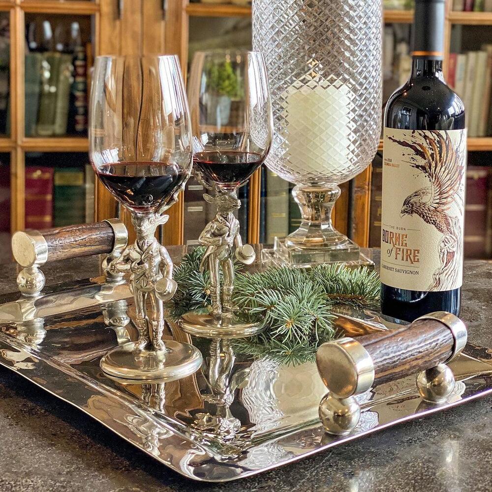 Gentleman Elk Wine Glass by Vagabond House 4