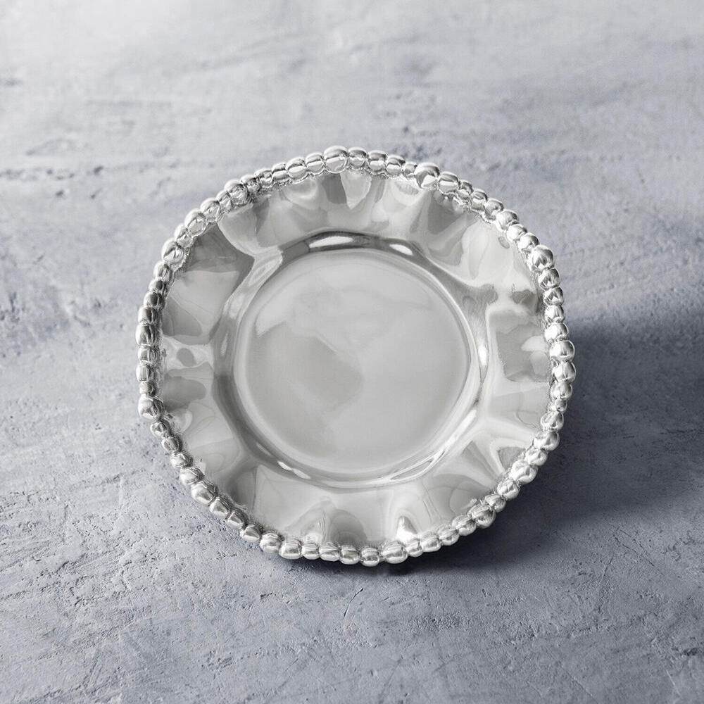 Giftables Organic Pearl Plain Round Wine Plate by Beatriz Ball