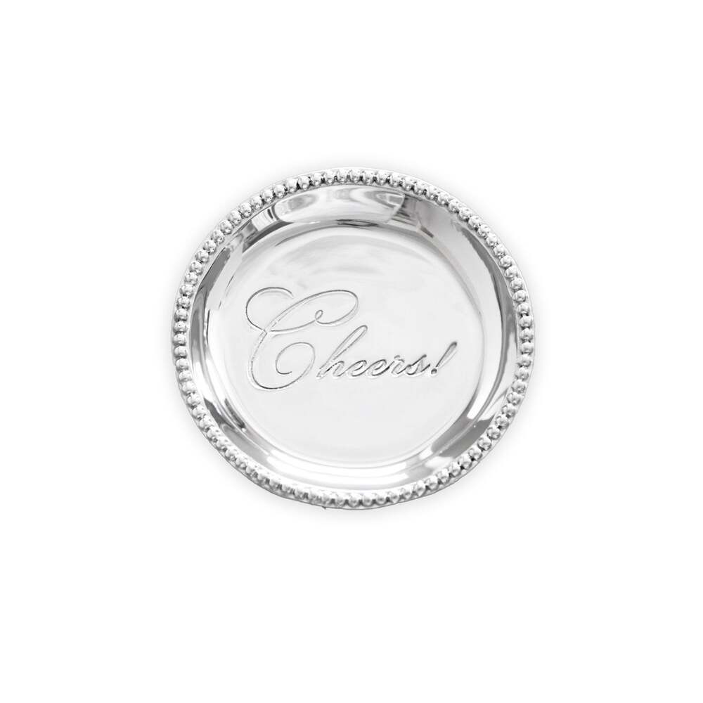Giftables Organic Pearl Round Wine Plate "Cheers!" by Beatriz Ball 1