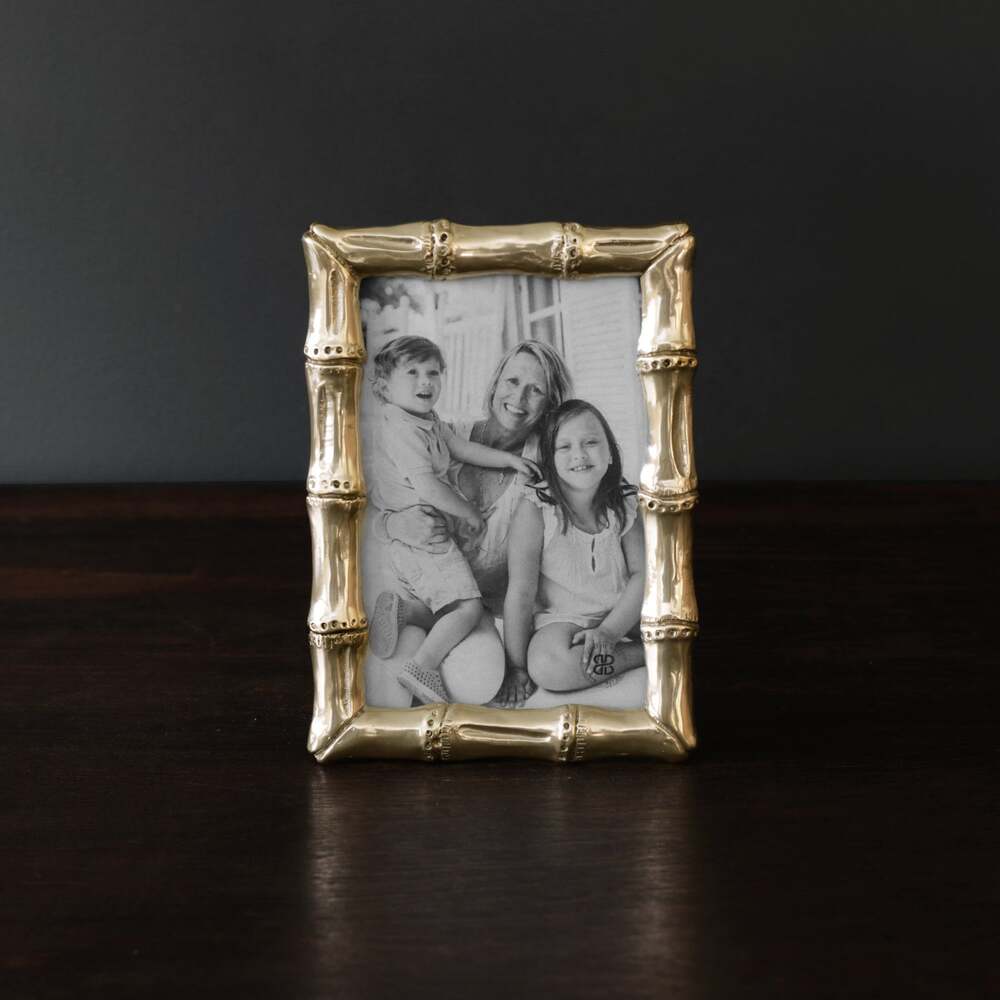 Giftables Sierra Modern Bamboo 4" x 6" Frame - Gold by Beatriz Ball 2