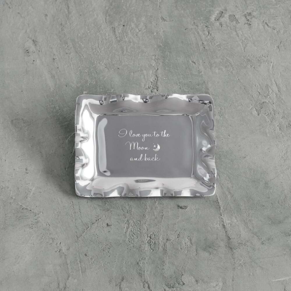 Giftables Vento Engraved Tray "Love You To Moon Back" by Beatriz Ball