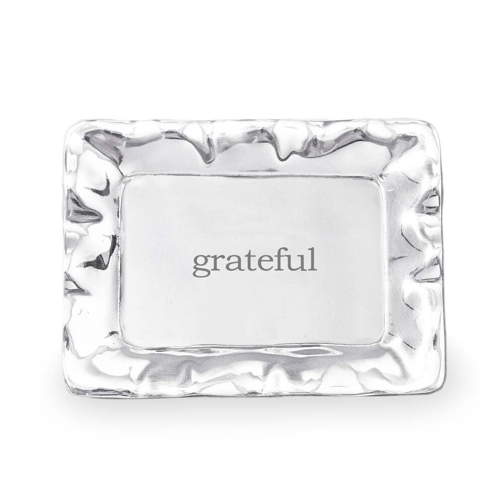 Giftables Vento Rectangular Engraved Tray - "Grateful" by Beatriz Ball 1