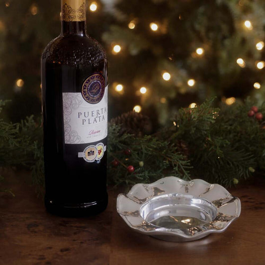 Giftables Vento Silver Wine Coaster by Beatriz Ball