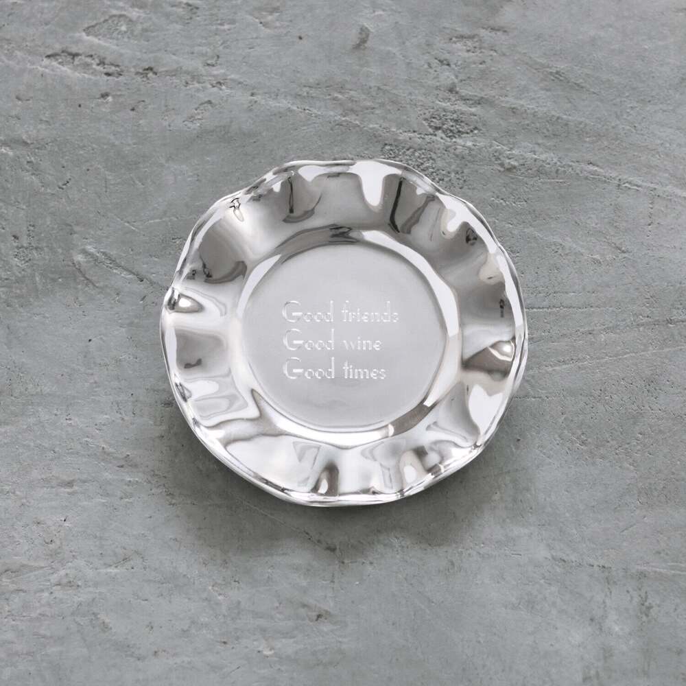 Giftables Vento Wine Plate "Good Friends, Good Wine, Good Times" by Beatriz Ball