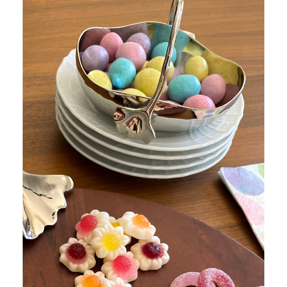 Ginkgo Basket with Leaf Handle by Mary Jurek Design Additional Image -2