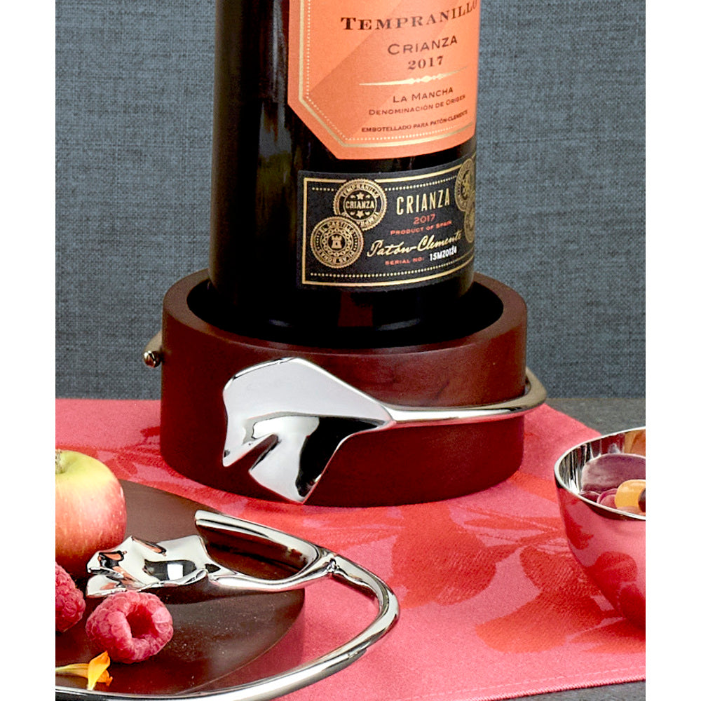 Ginkgo Wood Bottle Coaster 4" by Mary Jurek Design Additional Image -2