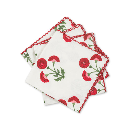 Gisele Napkin set of 4 Scarlet